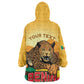 Personalised Afro Benin Leopard Wearable Blanket Hoodie Stay True - Stay Wild