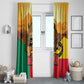 Personalised Afro Benin Leopard Window Curtain Stay True - Stay Wild