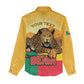 Personalised Afro Benin Leopard Women Casual Shirt Stay True - Stay Wild LT15
