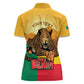 Personalised Afro Benin Leopard Women Polo Shirt Stay True - Stay Wild