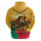 Personalised Afro Benin Leopard Zip Hoodie Stay True - Stay Wild