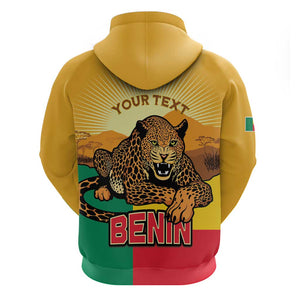 Personalised Afro Benin Leopard Zip Hoodie Stay True - Stay Wild