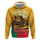 Personalised Afro Benin Leopard Zip Hoodie Stay True - Stay Wild