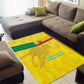 Custom Benin Football Area Rug Go Les Guepards