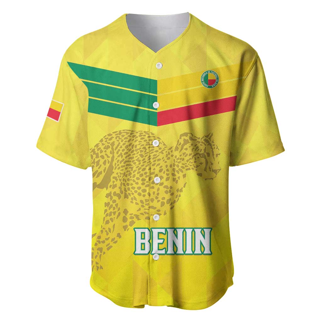 Custom Benin Football Baseball Jersey Go Les Guepards
