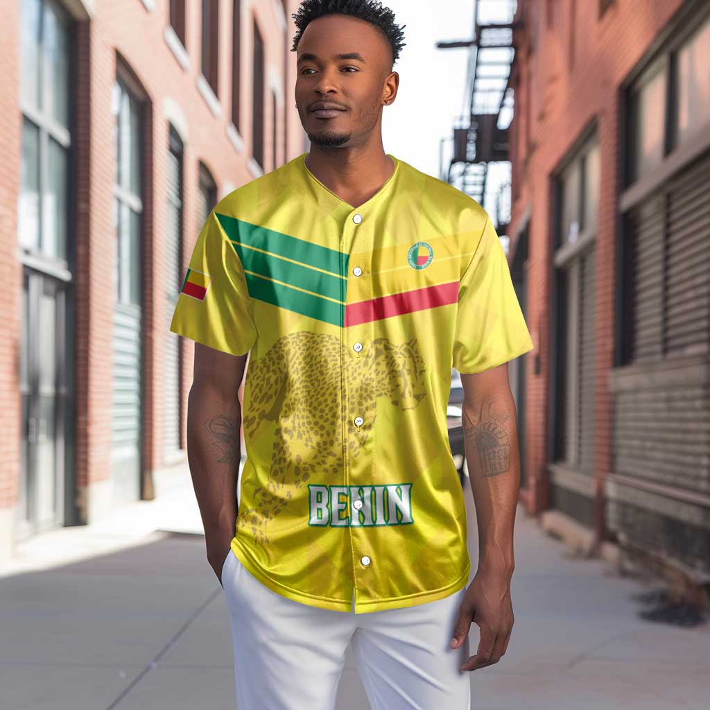 Custom Benin Football Baseball Jersey Go Les Guepards