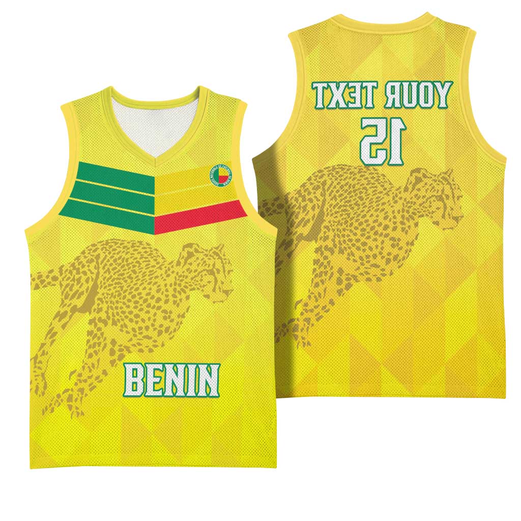 Custom Benin Football Basketball Jersey Go Les Guepards - African Pride
