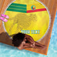 Custom Benin Football Beach Blanket Go Les Guepards