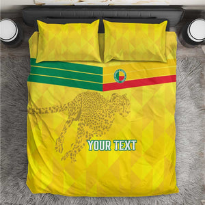 Custom Benin Football Bedding Set Go Les Guepards