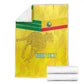 Custom Benin Football Blanket Go Les Guepards