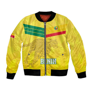 Custom Benin Football Bomber Jacket Go Les Guepards