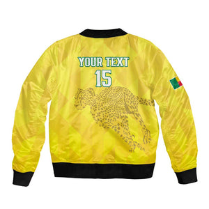 Custom Benin Football Bomber Jacket Go Les Guepards