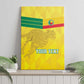 Custom Benin Football Canvas Wall Art Go Les Guepards