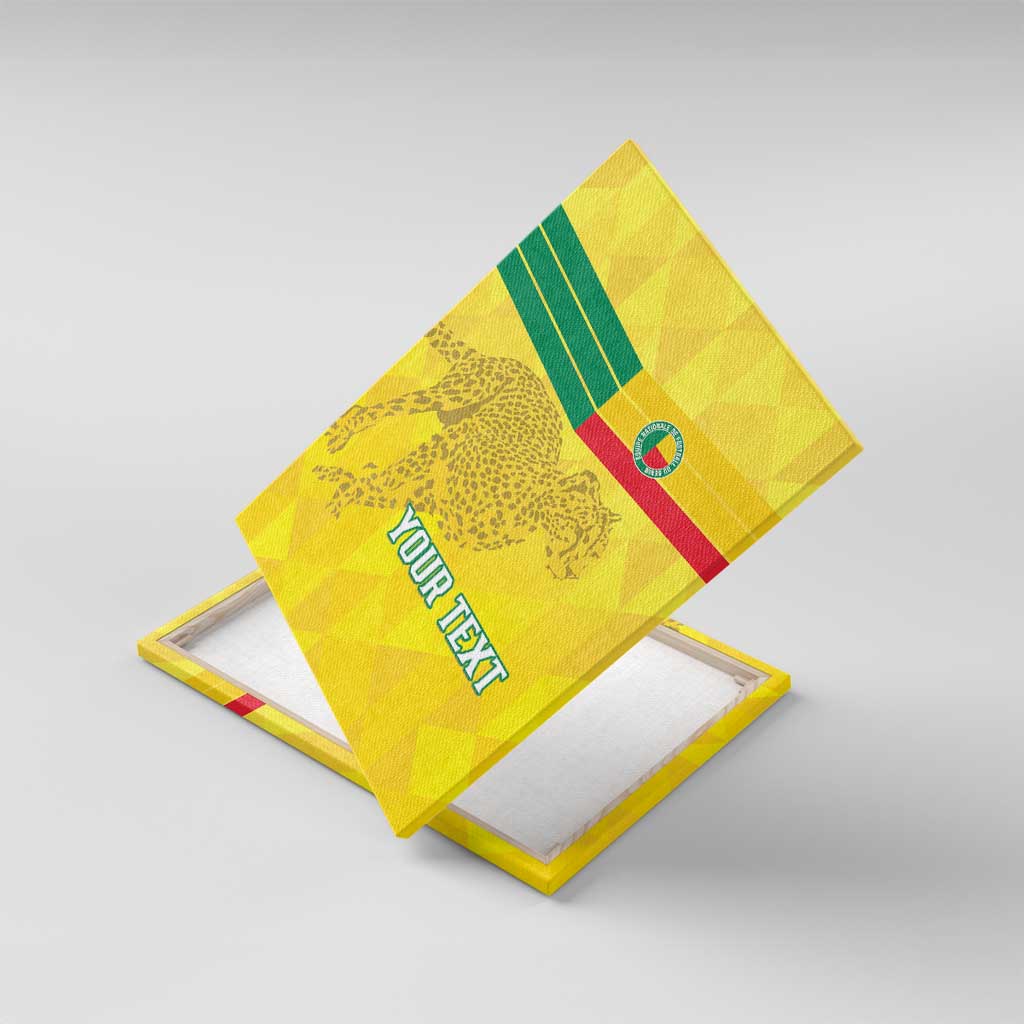 Custom Benin Football Canvas Wall Art Go Les Guepards