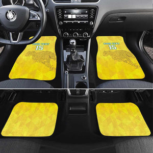Custom Benin Football Car Mats Go Les Guepards