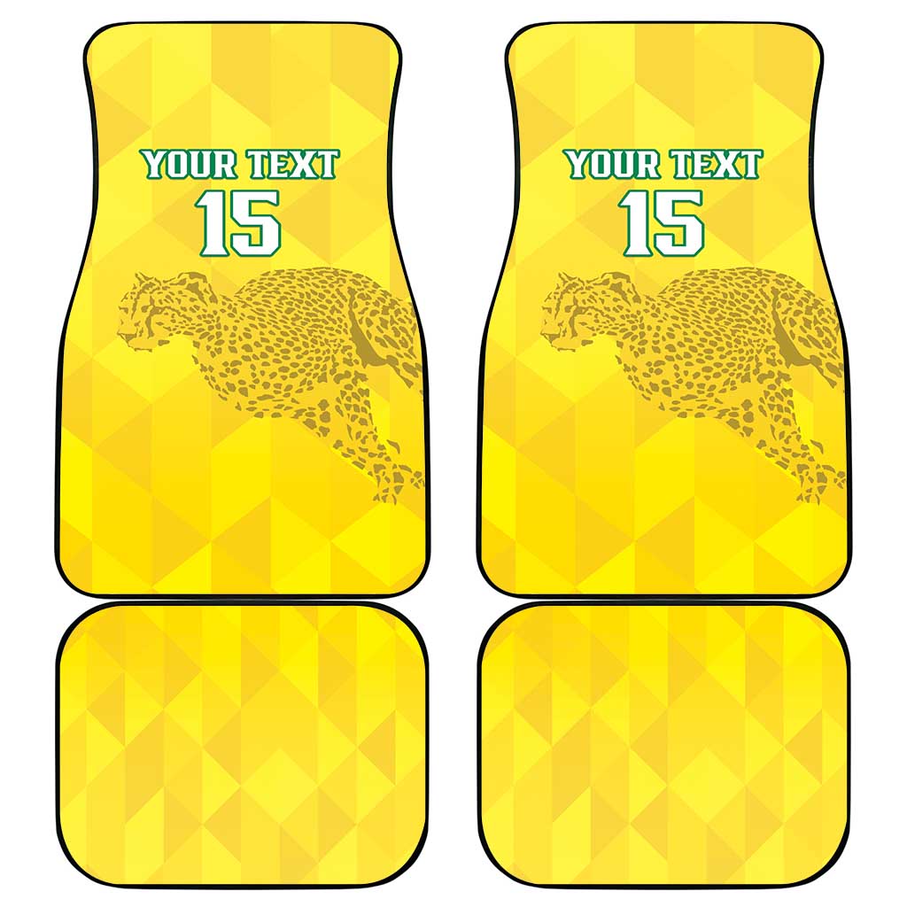 Custom Benin Football Car Mats Go Les Guepards
