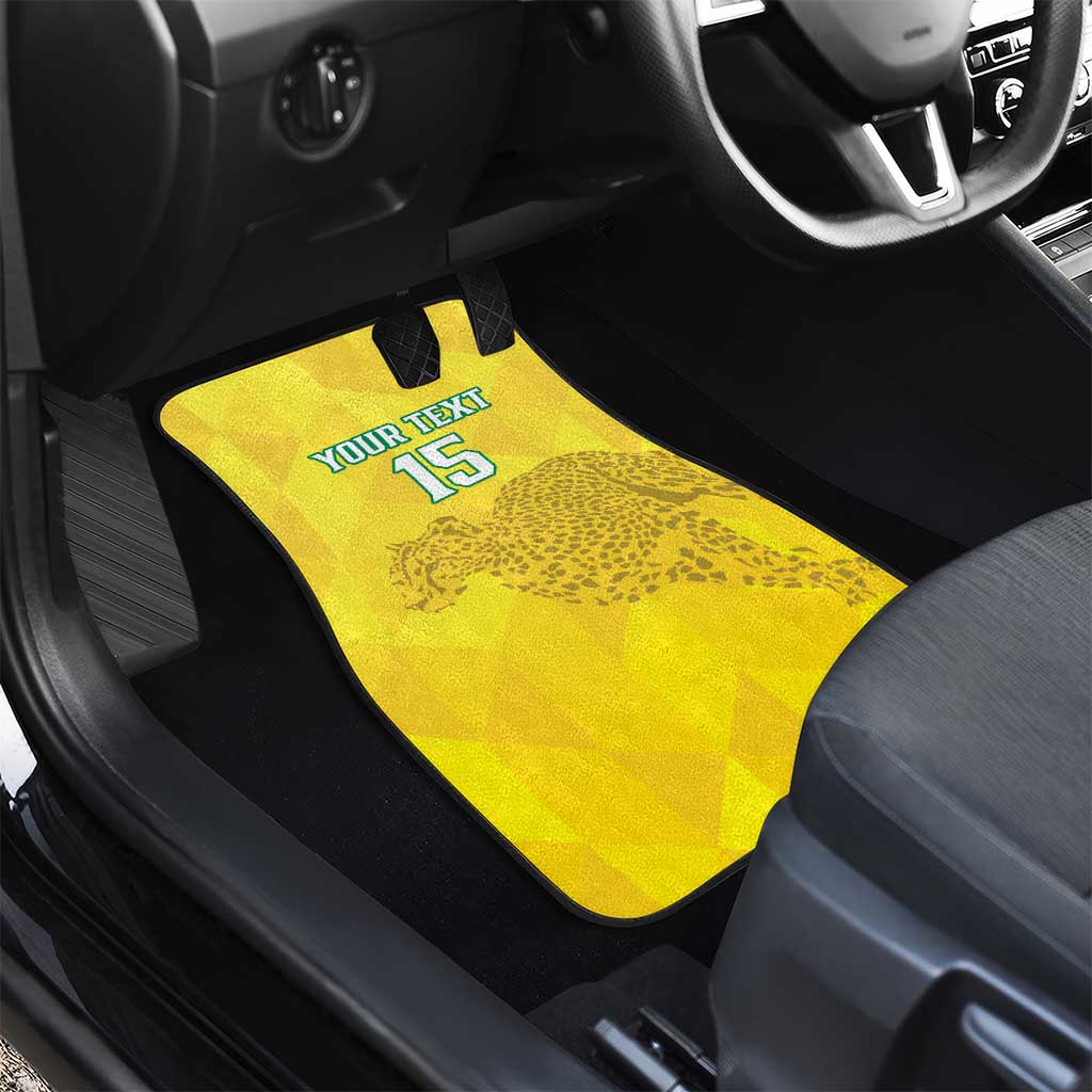Custom Benin Football Car Mats Go Les Guepards