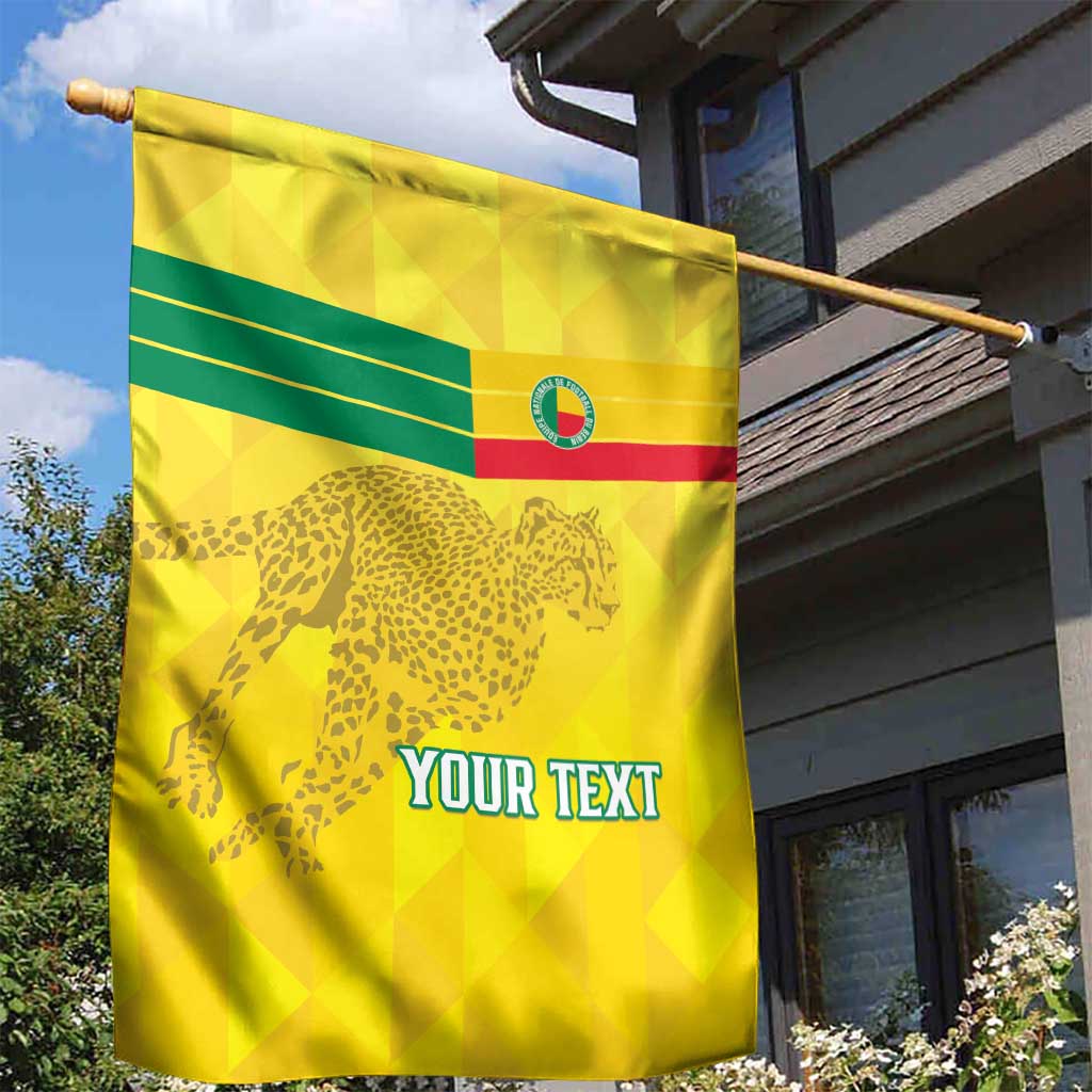 Custom Benin Football Garden Flag Go Les Guepards