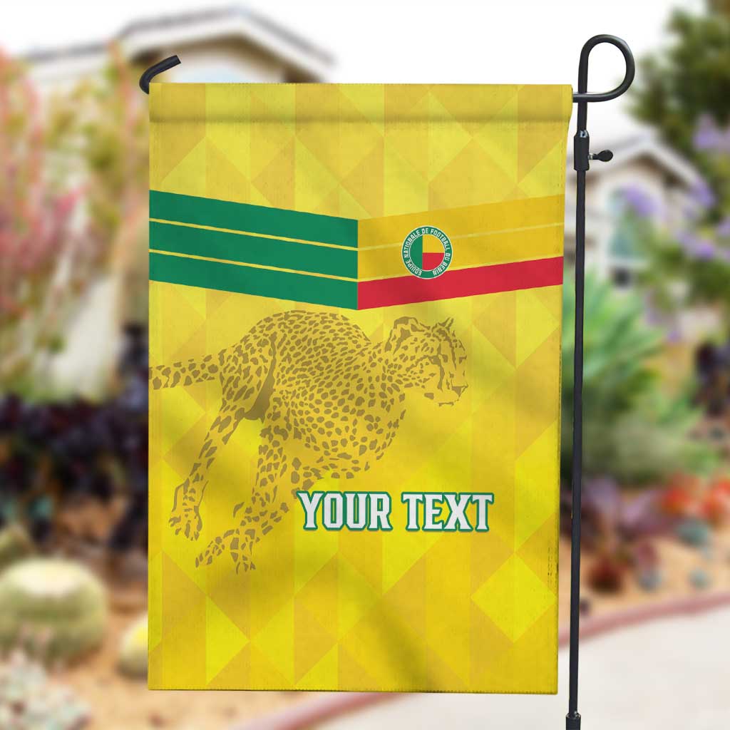 Custom Benin Football Garden Flag Go Les Guepards
