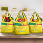 Custom Benin Football Grocery Bag Go Les Guepards
