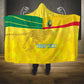 Custom Benin Football Hooded Blanket Go Les Guepards