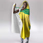 Custom Benin Football Hooded Blanket Go Les Guepards