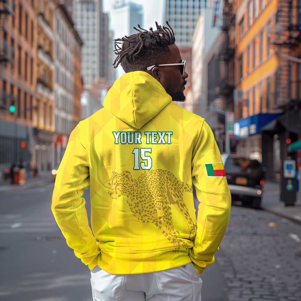 Custom Benin Football Hoodie Go Les Guepards