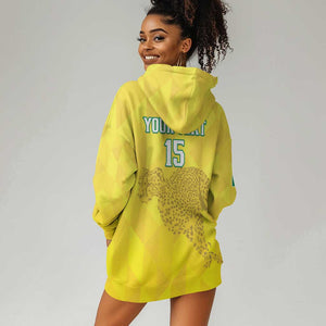 Custom Benin Football Hoodie Dress Go Les Guepards