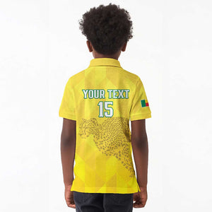 Custom Benin Football Kid Polo Shirt Go Les Guepards