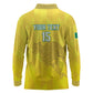 Custom Benin Football Long Sleeve Polo Shirt Go Les Guepards