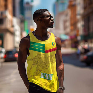 Custom Benin Football Men Tank Top Go Les Guepards