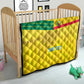 Custom Benin Football Quilt Go Les Guepards