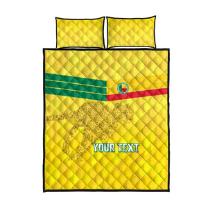 Custom Benin Football Quilt Bed Set Go Les Guepards