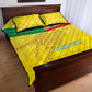 Custom Benin Football Quilt Bed Set Go Les Guepards