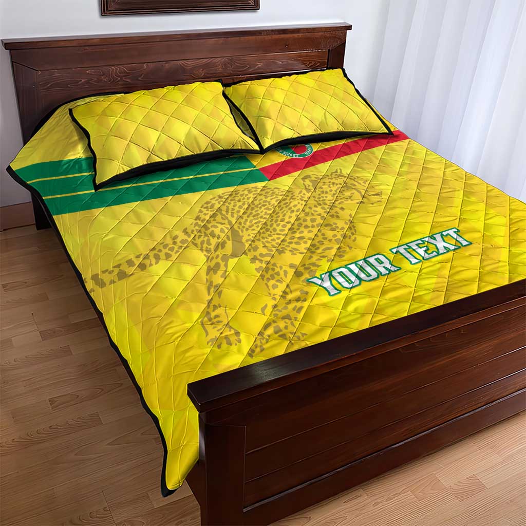 Custom Benin Football Quilt Bed Set Go Les Guepards