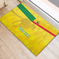 Custom Benin Football Rubber Doormat Go Les Guepards