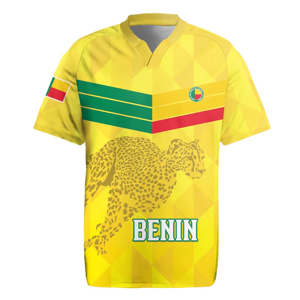 Custom Benin Football Rugby Jersey Go Les Guepards
