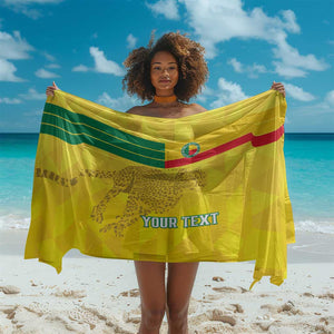 Custom Benin Football Sarong Go Les Guepards