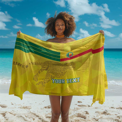 Custom Benin Football Sarong Go Les Guepards