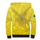 Custom Benin Football Sherpa Hoodie Go Les Guepards