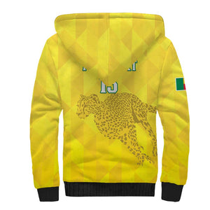 Custom Benin Football Sherpa Hoodie Go Les Guepards