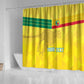 Custom Benin Football Shower Curtain Go Les Guepards