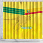 Custom Benin Football Shower Curtain Go Les Guepards