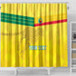 Custom Benin Football Shower Curtain Go Les Guepards