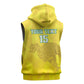 Custom Benin Football Sleeveless Hoodie Go Les Guepards - African Pride