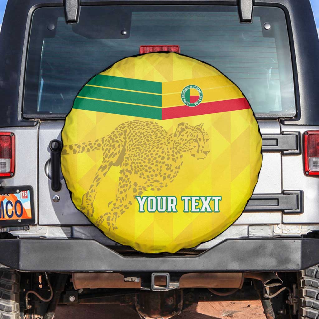 Custom Benin Football Spare Tire Cover Go Les Guepards