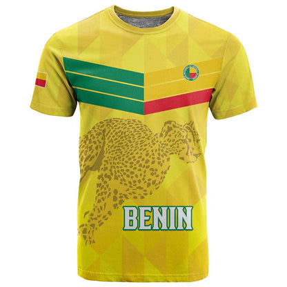 Custom Benin Football T shirt Go Les Guepards