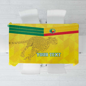 Custom Benin Football Tablecloth Go Les Guepards