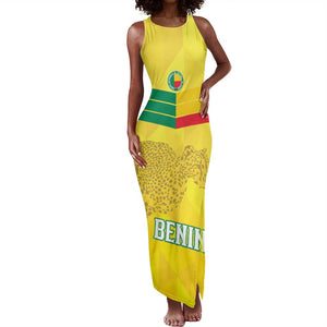 Custom Benin Football Tank Maxi Dress Go Les Guepards