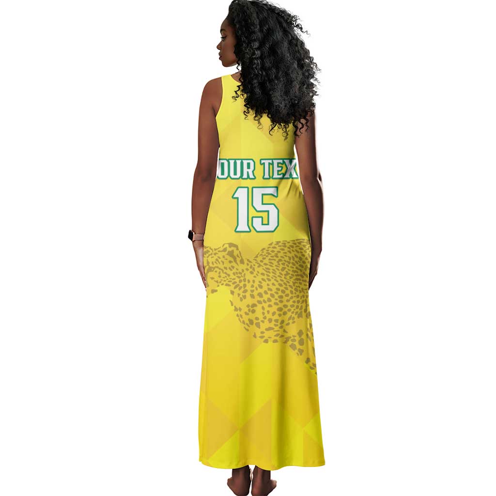 Custom Benin Football Tank Maxi Dress Go Les Guepards